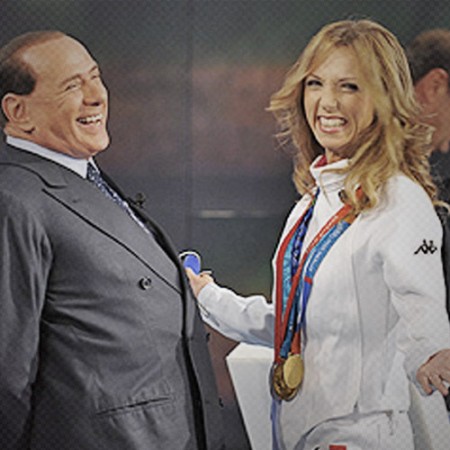 Valentina Vezzali e Berlusconi